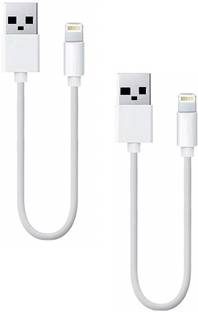 Pacificdeals Lightning Cable 0.2 m Fast Speed 3.4Amp USB To Lightning Port 8Pin Sync Charge Power Bank Data Cable Compatible With iPhone 5 5C 5S 6 6 Plus 6S 6S Plus SE 7 7 Plus 8 8 Plus X (Pack of 2)