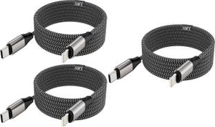FKU Lightning Cable 3 m 10ft Long Lightning Cable Rapid Charger Sync USB TYPE C Wire Z3X ( PACK OF 3 )