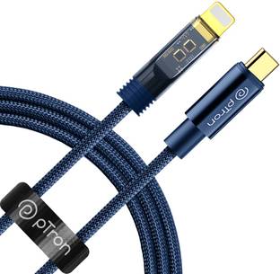 PTron Lightning Cable 3 A 1 m Unbreakable Nylon Braided Pace