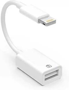 Hespa Lightning Cable 0.5 A 0.1 m Braided Shielding Type-C Female Adapter for 8-Pin Connector, Camera & Power Support