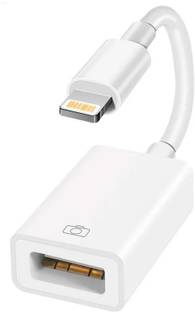 Velmi Lightning Cable 0.5 A 0.1 m Braided Shielding OTG Cable Adapter for iOS – Use with USB Devices like MIDI, Flash, and Camera