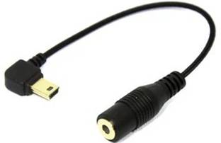 TECHGEAR Magnetic Charging Cable 0.16 m 10 Pin Mini USB to 3.5mm Mic Adapter Cable for GoPro HERO4 /3+ /3, Length: 16.5cm