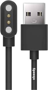 Speeqo Magnetic Charging Cable 0.45 m Suction Charger For 2 Pin (beatXP Marv Neo Smart Watch)
