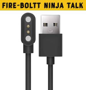 HexaGear Magnetic Charging Cable 0.6 m Fire-Boltt Ninja Talk 1.39"Round Bluetooth Calling Smartwatch, Metal Body