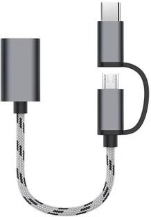 RPMSD Micro USB Cable 2 A 0.15 m 2 in 1 type c male and micro usb to USB Female otg cable