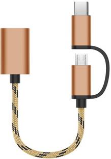 RPMSD Micro USB Cable 2 A 0.15 m 2 in 1 type c male and micro usb to USB Female otg cable