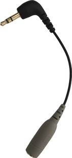 ELFOG Patch Cable 0.17 m TRRS to TRS Adapter - 3.5mm (Female) TRRS Microphone Adapter Cable to 3.5mm TRS (Male) for Cameras and Recorders