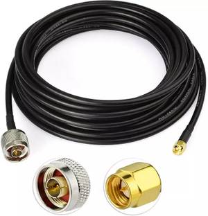 Telehatch Patch Cable 10 m Ultra Low Loss Signal Cable LMR 400 for 4G lte WiFi Routers