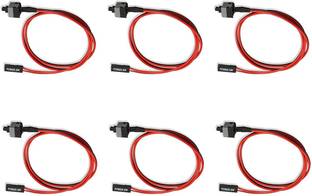 Paruht Power Sharing Cable 0.25 m (Pack of 6) ATX PC Motherboard Cable Switch On/Off/Reset Button Computer Cable