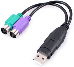 ONCRO Power Sharing Cable 0.05 m USB to Dual PS2 connector cable cord adapter converter interface keyboard mouse