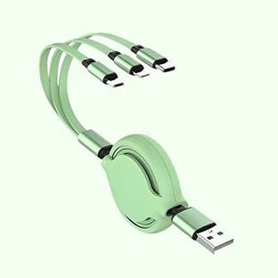 JANROCK Power Sharing Cable 1 m 3 in 1 Data Cable green