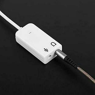 Lynacz Stereo Audio Cable 12 m USB Sound Card of 3.5mm jack audio adapter for Laptop and PC
