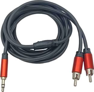 AXILENT PRO Stereo Audio Cable 10 m Meter Stereo AUX 3.5mm Male Jack to 2 Male Speaker Phone Moble Connect RCA Audio Video Cable