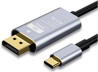 VOOCME Thunderbolt Cable 1.8 m Gold Plated USB C to DisplayPort Cable 8K@60Hz,30Hz,4K 144Hz 120Hz Thunderbolt3 Cable