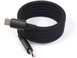 SUPERFLASH Type C 20 A 2 m Featuring a black braided design that coils without tangling 240W USB-C TO C CHARGING CABLE (Woven Design)