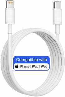 Kratos Type C 2.1 A 1 m NA Type C to Lightning USB Cable for Fast Charging and High Speed Data Transfer