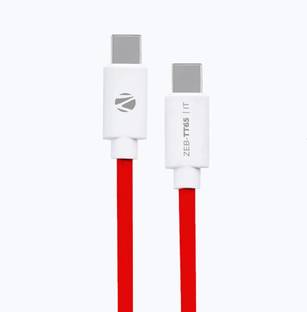 ZEBRONICS Type C 1 m Zeb-TT65,FAST CHARGE UPTO 65W
