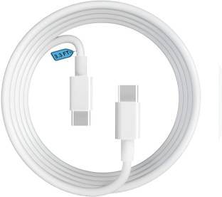 SHOPIES Type C 6 A 1 m USB GOLD PLATES MGEDGE Unbreakable 20W / 6A Fast Charging 1m Branded Type C to C Cable for Smartphones, Tablets, Laptops & other Type C devices #JustHere