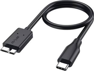 ALRITO USB Type C Cable 0.5 m Short Micro B to USB C Hard Drive Cable 1FT, USB 3.1 Type C to Micro B Cable 5Gbps