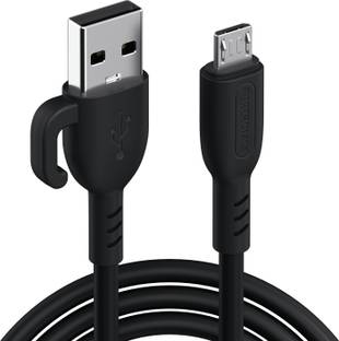 Portronics Micro USB Cable 3 A 1 m Konnect Core 3 USB-A to Micro Cable,Inbuilt Cable Management Hook,3A