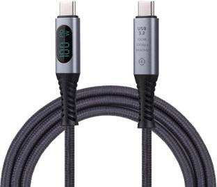 VOOCME Type C 1 m NA 100W USB Type C PD3.0 Fast Charging Cable 20V/5A USB3.2 Compatible with Thunderbolt 3/3.2 Fast Data Transfer 10Gbps