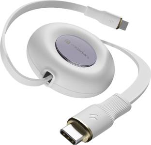 Portronics Type C 3 A 1 m Konnect Recoil PD Type C to Type C Cable 60W Pd Fast Charging Cable
