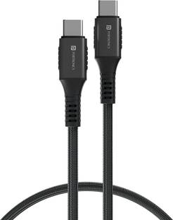 Portronics Type C 5 A 1.2 m Konnect 240C Type C to Type C 240W Max Output Fast Charging Cable