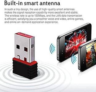 DooBuy 150Mbps USB WiFi Adapter,Mini WiFi Dongle for Raspberry Pi,Wireless Network Card Adapter WiFi Dongle for Desktop/Laptop/PC/Windows 10 8 7 MAC OS Laptop Accessory