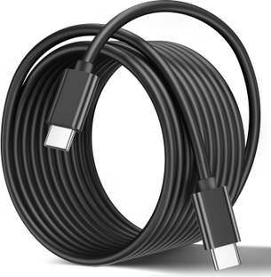 OneWish Type C 1.2 m Type C to Type C Data Cable - 2.4A, 20W Super Fast Charging & Data Transmission, High-Speed Transfer, Synthetic Fiber Fabric, Compatible with All USB C Devices