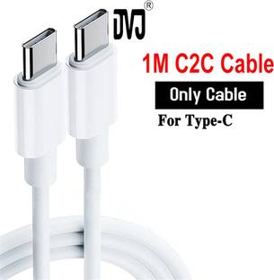 DVJ Type C 1 m C2C CABLE QUALITY CHECKED CERTIFIED TYPE C TO TYPE C (C2C DATA CABLE) FOR SAMSUNG M20 /M30 /M40 /A10s /A20s /A30s /A40s /A50s /A20 /A30 /A03s A5 2017, SAMSUNG A12 A21s A22 A30 A30s A31 A32 A50 A50s A51 C7 Pro C9 Pro F02s F12 F41 F42 F22 M11 M12 M20 M21 M30 M30s M31 M31 Prime, SAMSUNG M10s M32 M40 M42 S8 S8 Plus S9 S9 Plus S10 S10 Plus S10e Note 8 Note 9 Z Flip 3 Galaxy Fold Mobile, SAMSUNG S20/S21/S22 Plus/S10 /Note10/Note10 Plus/S9 S8/S10e/M51/Z Fold 3, Samsung Galaxy S21, S21 5G Ultra, S20, S20 FE 5G, A71,S10, Plus, S10 5G, S9, S9+ Plus, S8, S8+ Plus , Note 10,Note 20 / plus, Google Pixel, SAMSUNG A70,A71,A71S,A50,A30S,A51,A52,S8,S20, SAMSUNG S20, SAMSUNG S10 5G|S20| S20 5G|S20 5G UW|S20 FE|S20 FE 5G|S20+ 5G|S21|S21 5G|S21 FE 5G|S21 Ultra 5G, SAMSUNG S21|S21 5G|S21 FE 5G|S21 Ultra 5G|S21+ 5G|Note 10|Note 10 Plus, SAMSUNG S23 , SAMSUNG S23 ULTRA, SAMSUNG A70,A50,A51,A52 5G,A42 5G,A32 5G,A13,A12,A02S, SAMSUNG A13 LTE | A23 LTE | A23 5G | A33 5G | A53 5G | A73 5G, APPLE IPHONE 11/12/13/14
