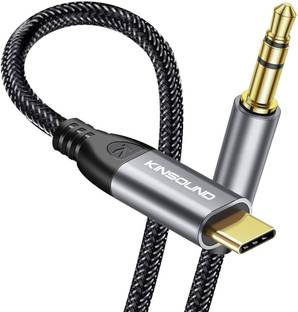 Kinsound Type C 104 m USB C to 3.5mm Audio Aux Jack Cable (4ft), Type C to 3.5mm Headphone