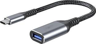 Orionis Type C 0.1 m Nylon Braided USB Type C to USB 3.0 OTG Cable, Adapter, Connector, Fast Charging