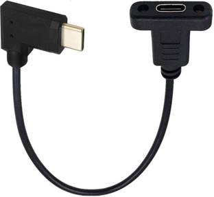 VOOCME Type C 0.5 m NA USB 3.1 Type-C Male to Female Extension Cable, USB C Panel Mount 10Gbps