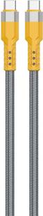 DUDAO Type C 1 m Tough Heavy Braided L23-C 120W PD QC Type C To Type C Super Fast Charging & Data Sync Cable For iPhone 15 and all Type-C Devices