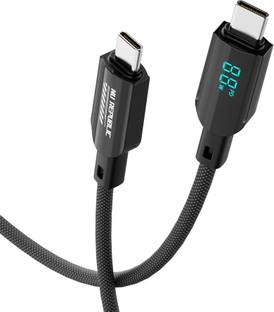 Nu Republic USB Type C Cable 1.2 m Blaze Fusion Spot 100W With Led Display USB-Type-C To Type-C Data Charging Cable