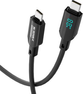 Nu Republic USB Type C Cable 1.2 m Blaze Fusion Spot 100W With Led Display USB-Type-C To Type-C Data Charging Cable