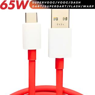 RoarX USB Type C Cable 6.5 A 1 m TPE ORIGINAL 65W DASH WARP FAST CHARGING CABLE FOR SUPER VOOC, SUPER DART, FLASH, TURBO, WARP, DART USB to TYPE C