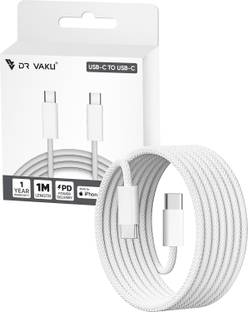 DR VAKU USB Type C Cable 1 m Nylon Braided Type-C to C Data Cable (Apple MFi Certified)