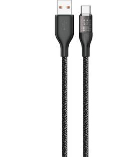 DUDAO USB Type C Cable 6 A 1 m 6A Transparent wire Head Design Upgraded Nylon Braided Body L22C USB-A to USB-C 120W PD Flash Charge Super Fast Charging Transparent Body Cyber Punk Style Braided cable Built in Dual core clip anti-short circuit Protection Heat Resistance, Temperature control Chip 0.8mm Thickness Data Sync and Transfer up to 1G