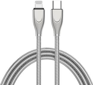 JABU Lightning Cable 1 m Fast Charging Data Cable Extra Strong USB C to Lightning