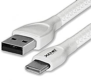 ज़ेनियो TypeC 3.4 Amp USB High Speed 1Meter Fast Charger Cable For Android- XC006A-White USB टाइप C केबल
