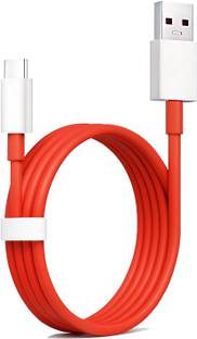 COVJ USB Type C Cable 1 m (Compatible with oppo,realme,narzo,oneplus,vivo,iqoo,samsung,motorola,mi,redmi,poco, Red, One Cable)