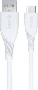 Unix USB Type C Cable 2 A 0.3 m Short Length | Power Bank Cable | 4.0 MM Cable Wire |