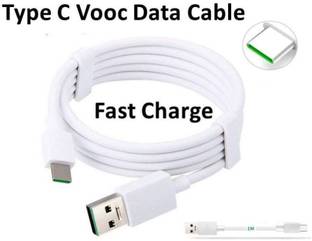 Jics USB Type C Cable 2 A 1 m Type C VOOC Flash Charging Cable Compatible for Oppo Reno/2/2Z/2F/Reno 10x Zoom/k3(C Type Cable Charger)- Only Cable