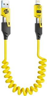 Callmate USB Type C Cable 1.5 m 4 in 1 65W Fast Charging & Data Cable, PD & QC 3.0 (65W, 1.5M, 480Mbps)