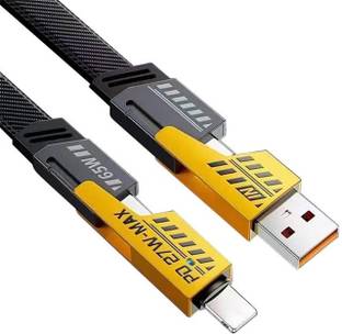 BeatLink USB Type C Cable 1 m original 13 A 1 m Braided 4 in 1 65W Fast Charging Cable Compatible for- & Android with MFI Certified (1 Meter)
