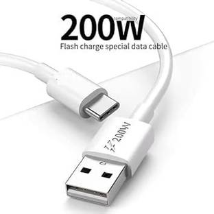 BKN USB Type C Cable 20 A 1 m CERTIFIED ORIGNAL VIVO 200W / 20 AMPERE FLASH CHARGING SUPPORT USB A TO TYPE C DATA CABLE FOR VIVO iQOO vivo X100 X90 Pro iQOO 12 Pro Flash Charge Charger Type C USB FastCharging Data Cable /Vivo X80 /VIVO X90 X80 X70 X50 Pro V27 /vivo iqoo 9 Pro,8 Pro,10 Pro IQOO Z7 /VIVO X80/ X80 PRO / X FOLD, iQoo9 SE / IQOO 11 10 NEO 3 5 7 V29 V27 V25 V23 V21 V20 T1 Pro Y76 Y77 /FLASH CHARGE 2.0 TYPE-C USB FAST CABLE / FLASH CHARGE 2.0 TYPE-C USB FAST CABLE (SOPPORT ALL VIVO FLASH CHARGING SUPPORT MOBILES) (0NLY DATA CABLE) (200 WATT)