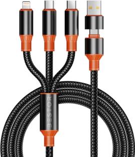Bestor USB Type C Cable 1.2 m 5-in-1 100W USB C Fast Charging Cable Nylon Braided Cord 5A USB-A/USB-C, Type-C/ 8 Pin/ Micro USB