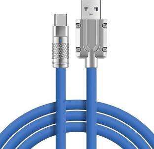 MAK USB Type C Cable 1.2 m Metal 120W Fast Charging Cable SuperVooc,Dash, Dart, Vooc Flash Charge, SuperDart, Warp Charging