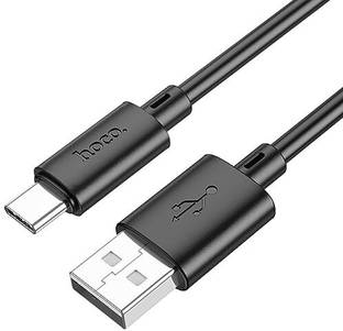 hoco. USB Type C Cable 1 m PVC Braided X88 Type-C Gratified Charging Data Cable compatible with Android Phones, iOS Phone And Tablets